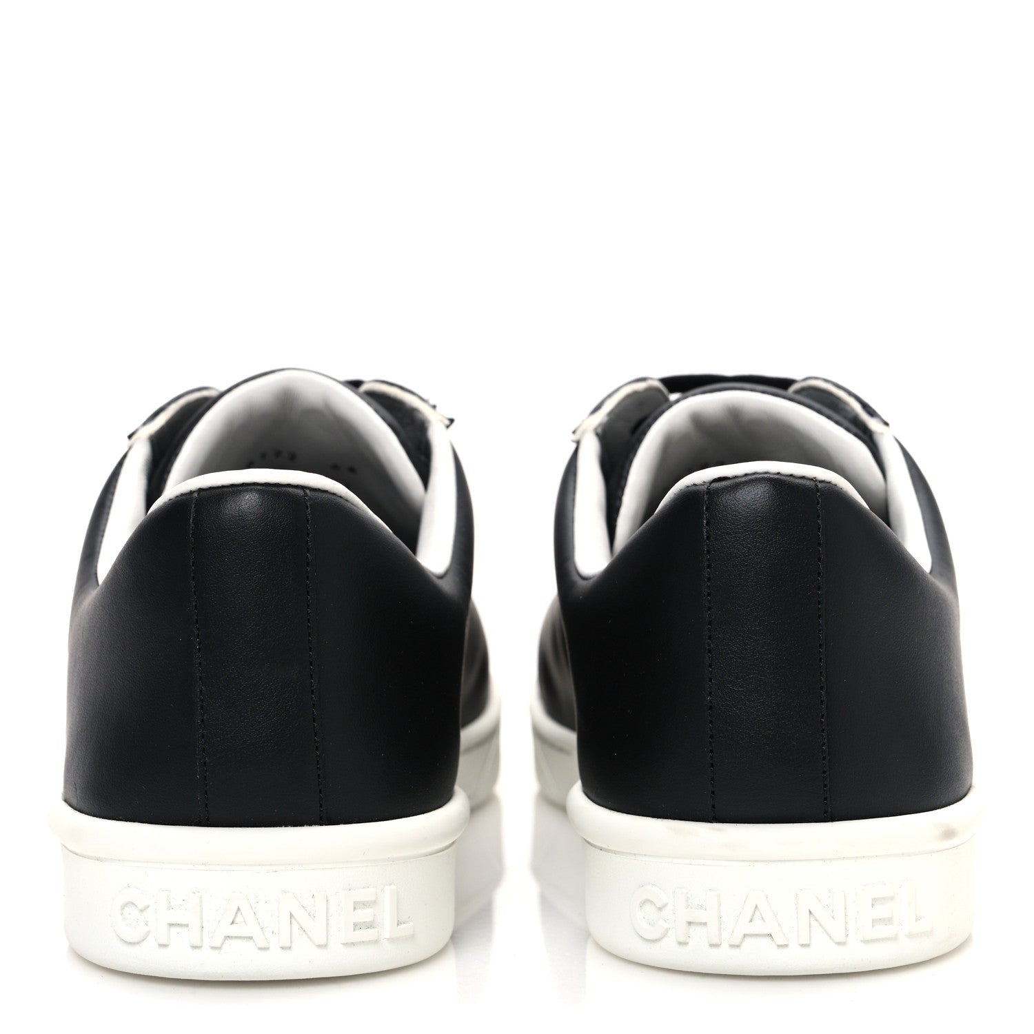 Calfskin CC Mens Sneakers 44 Black