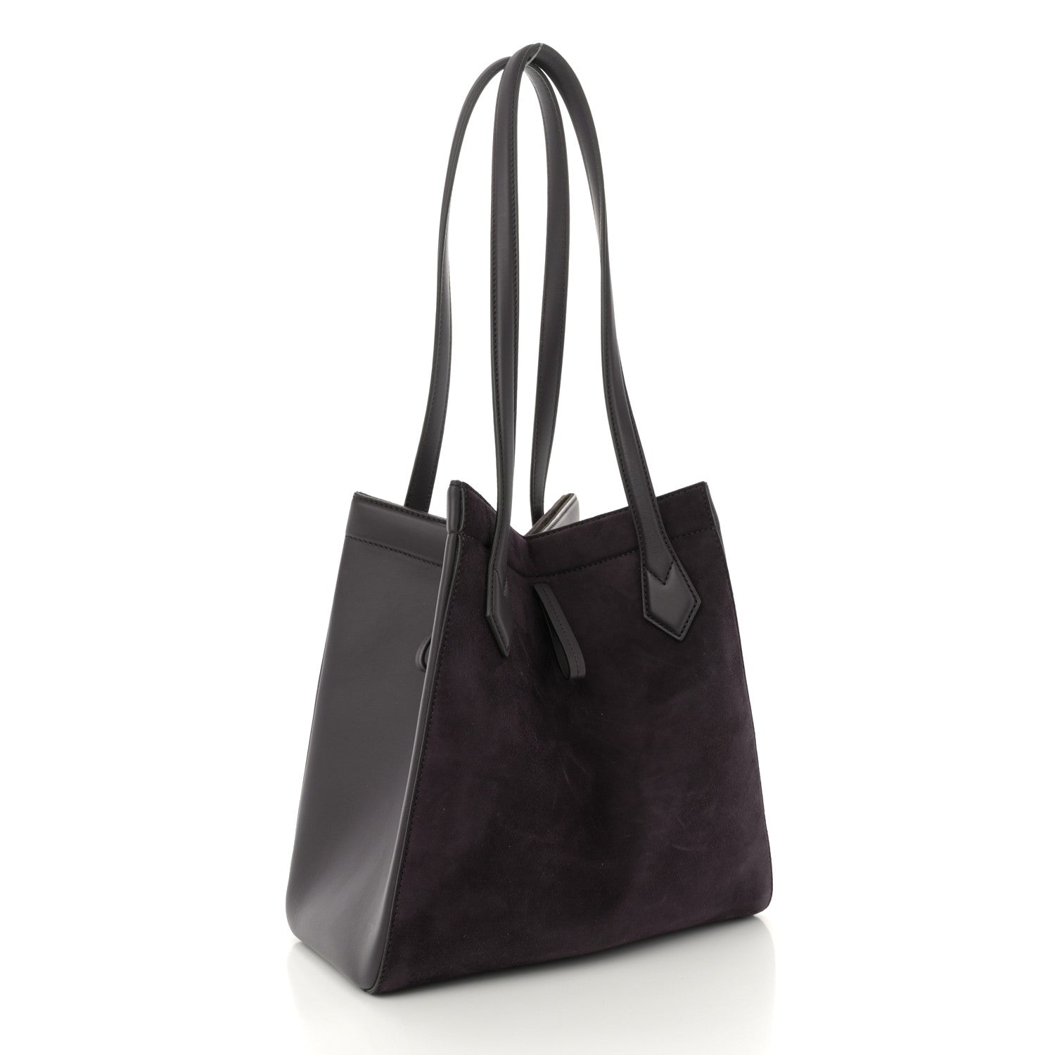 Vitello Vernice Camoscio Medium Fendi Origami Plum