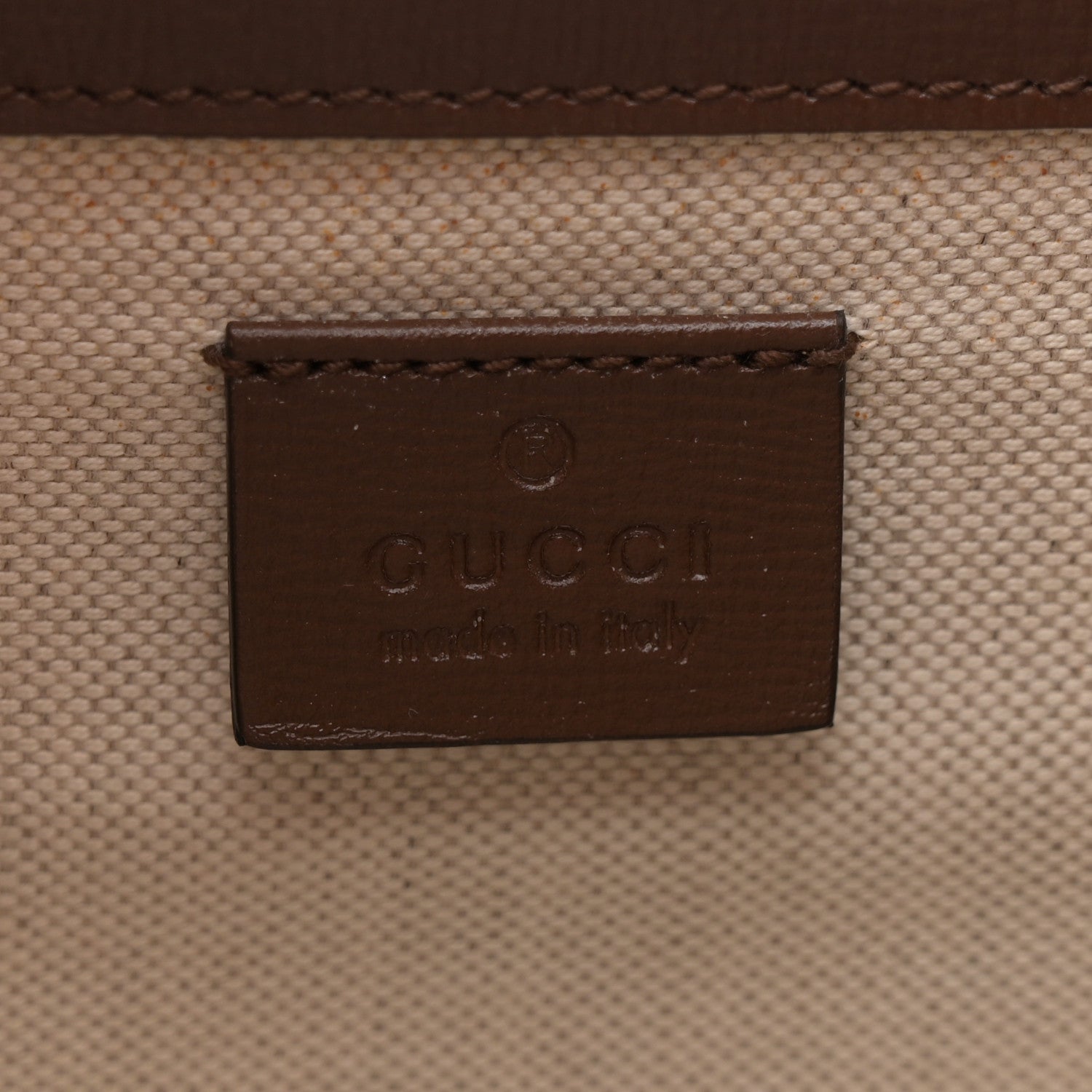 GG Supreme Monogram Azalea Calfskin Small Horsebit 1955 Foldover Top Handle Bag Beige Ebony Brown Sugar