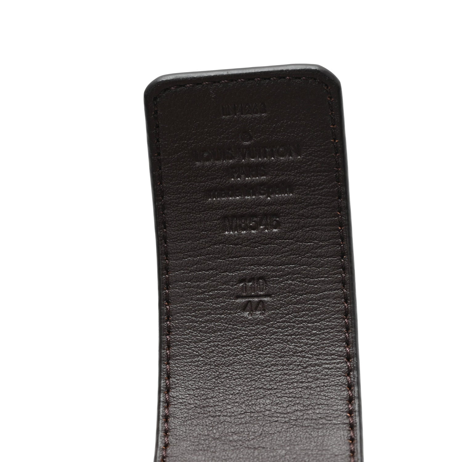 Damier Pop 40mm LV Initiales Belt 110 44 Jaune Mat