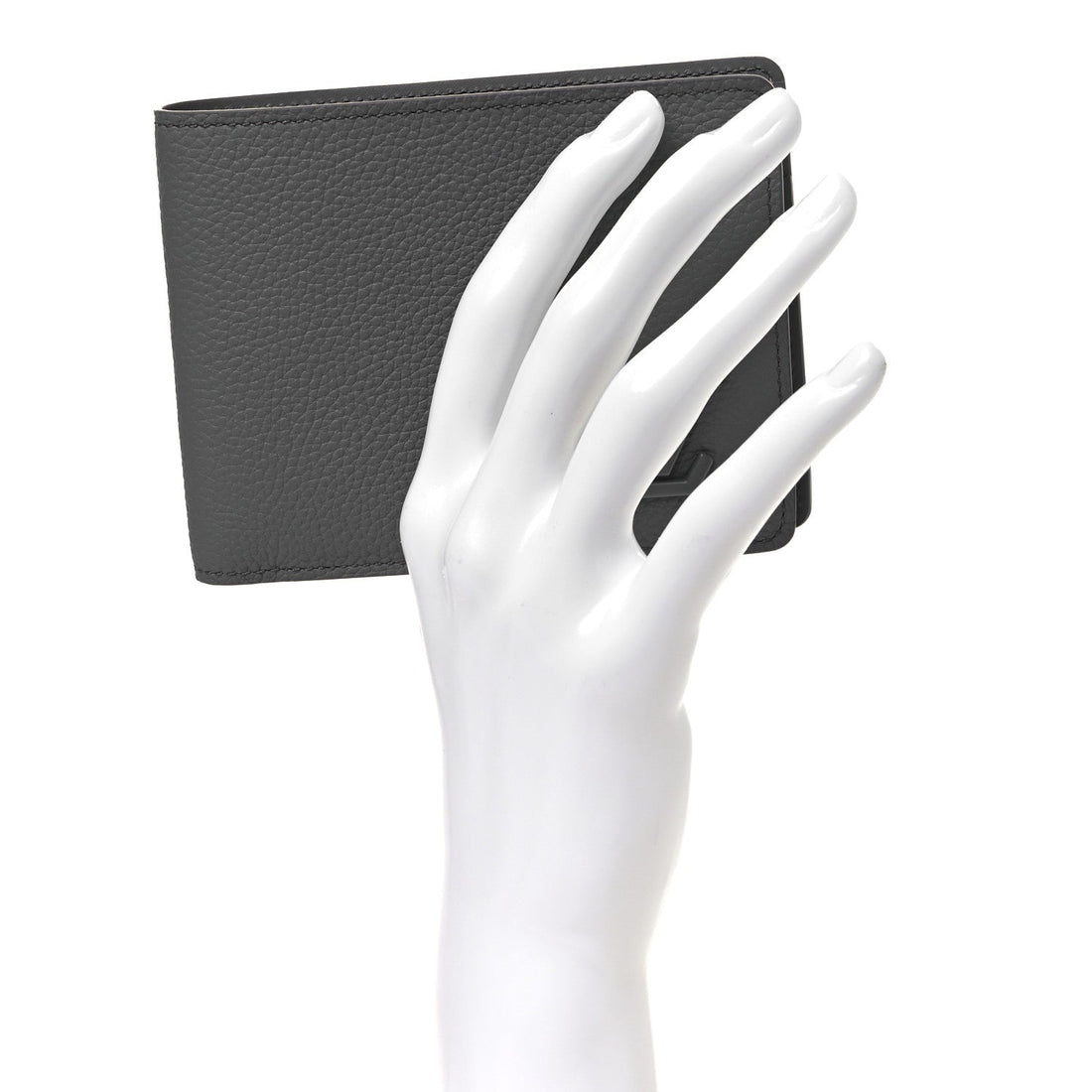 Grained Calfskin Aerogram Multiple Wallet Gris