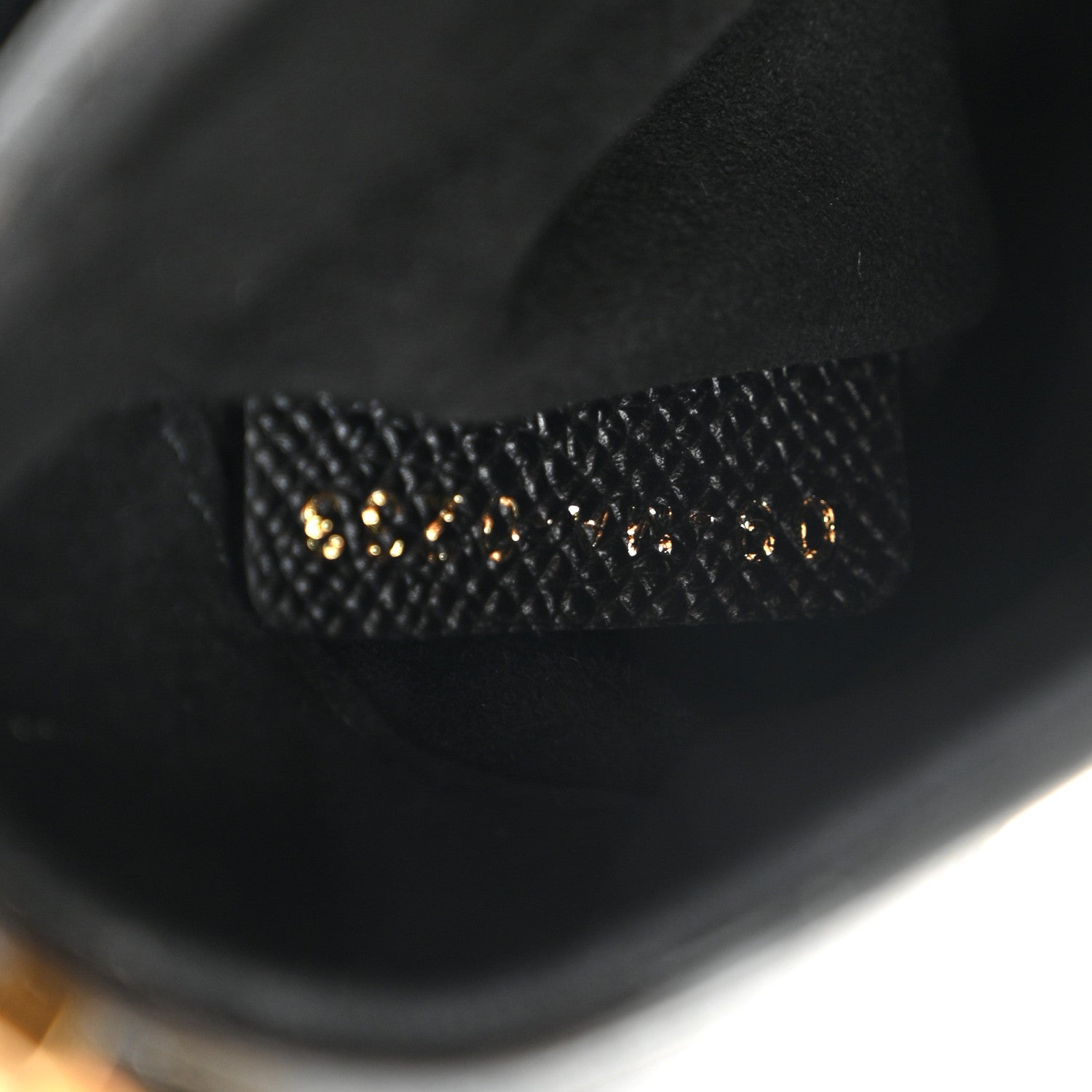 Grained Calfskin Mini Saddle Bag Black