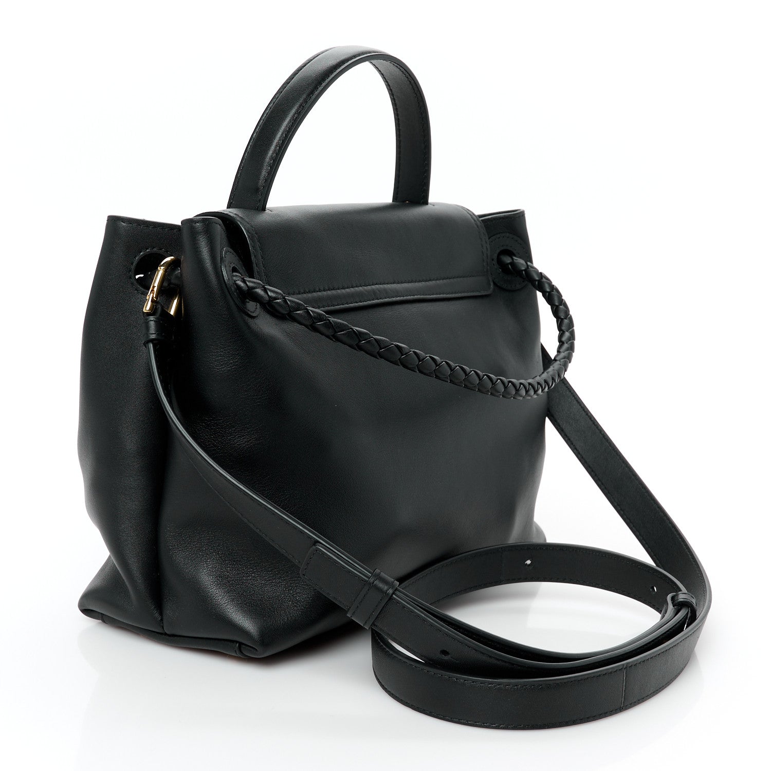 Silky Calfskin Small Ciao Ciao Black