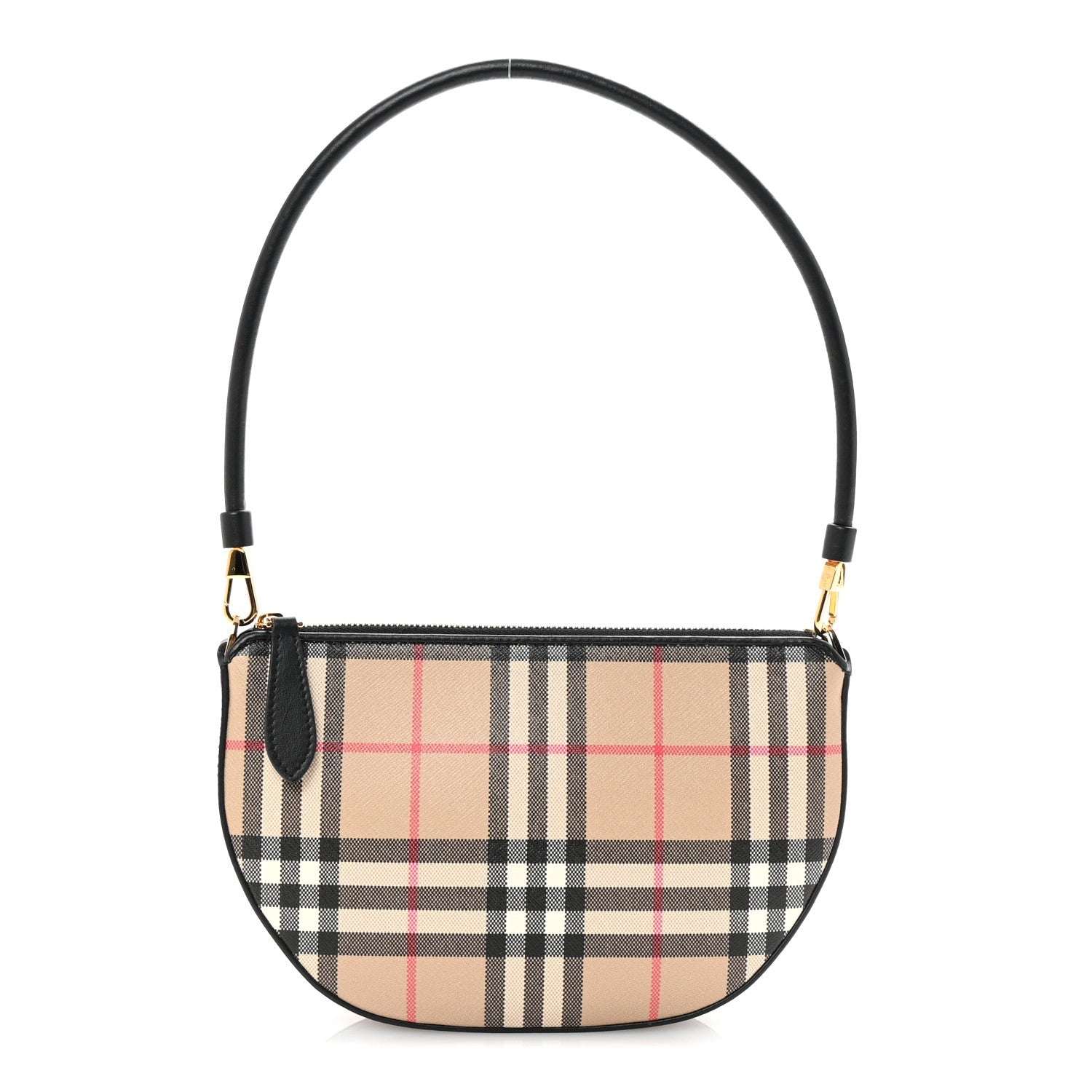 Vintage Check Calfskin Olympia Slim Pouch Archive Beige