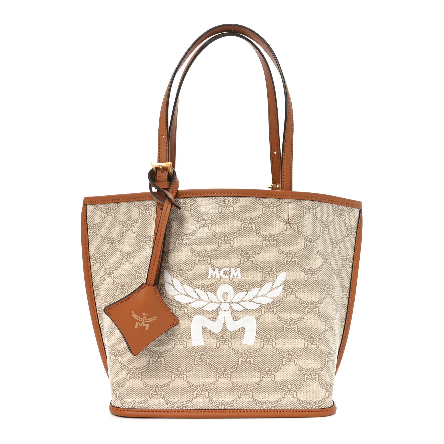 Lauretos Nappa Mini Himmel Shopper Tote Oatmeal