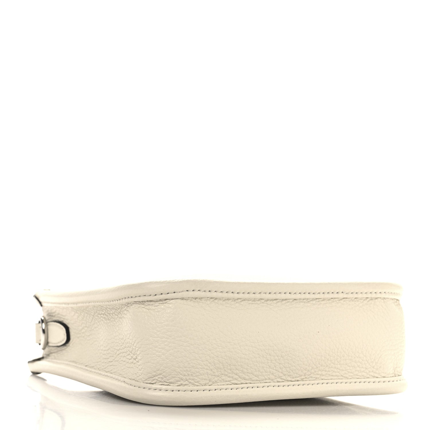 Vitello Daino Soft Mini Hobo Messenger Bag White