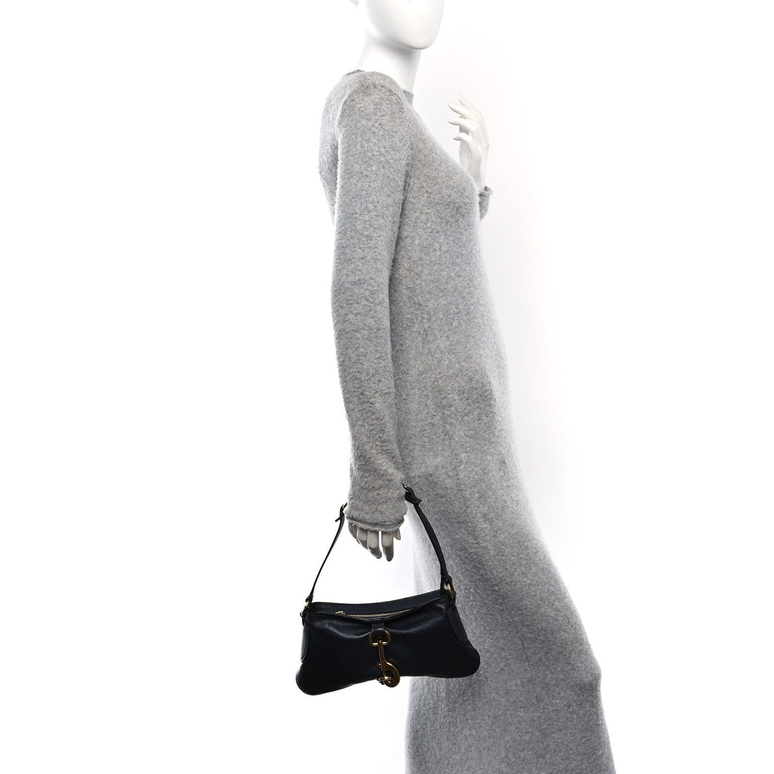 Soft Calfskin Kerala 25 Shoulder Bag Black Navy