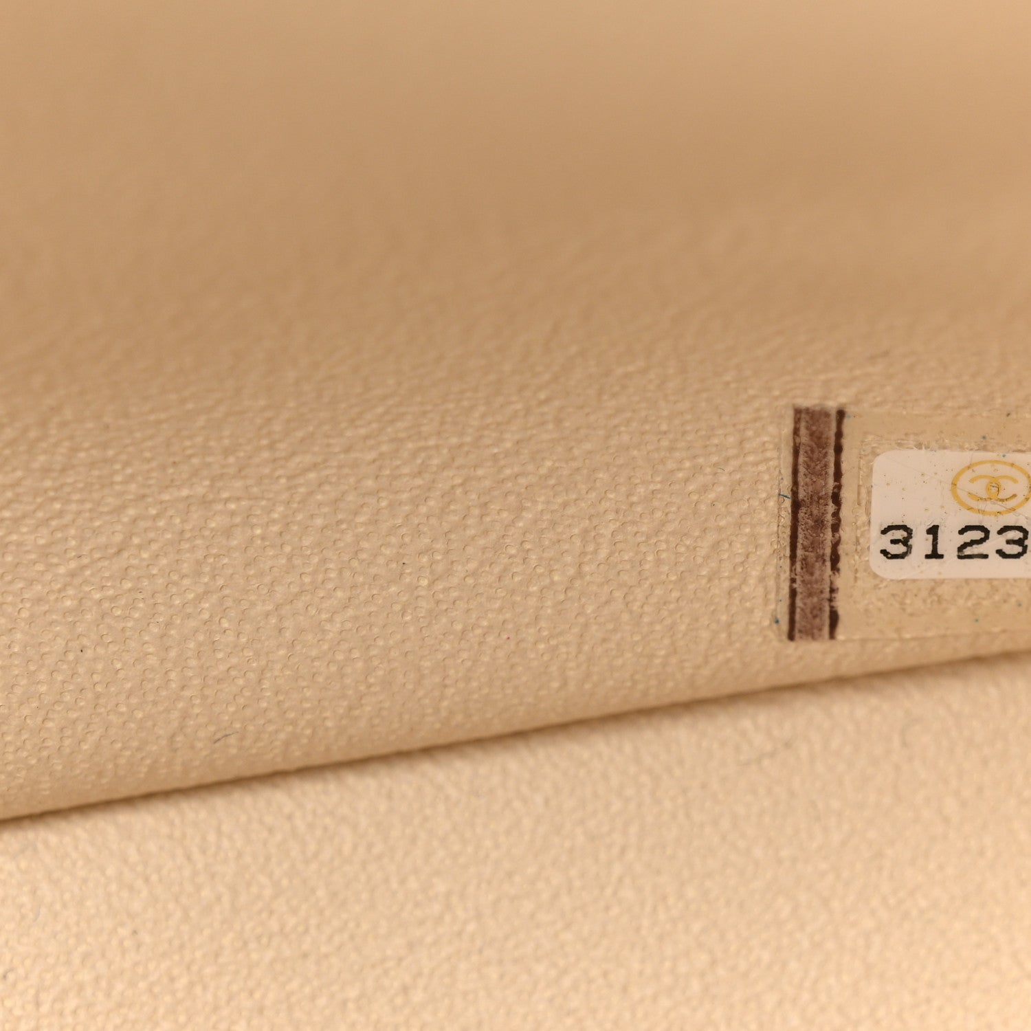 Caviar Quilted Mini Top Handle Rectangular Flap Beige