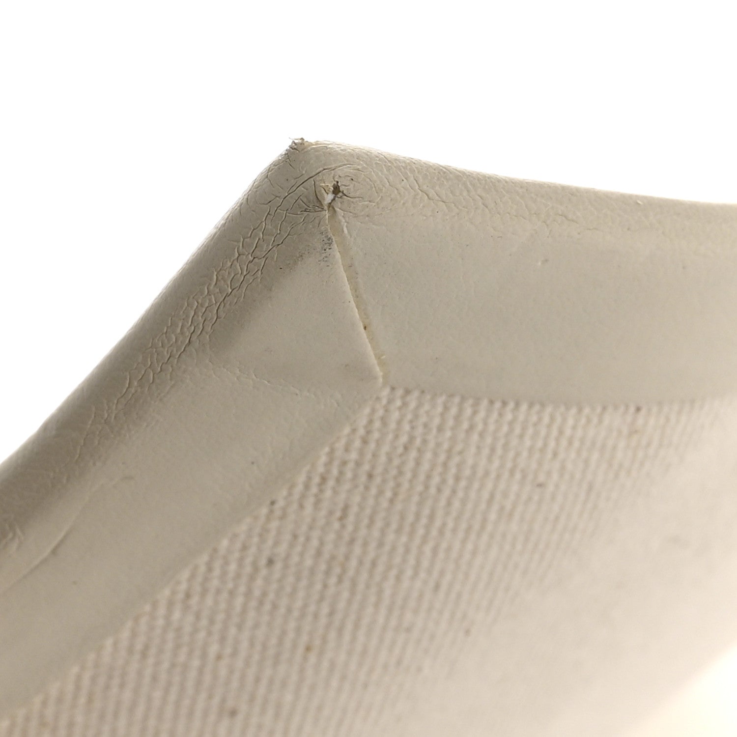 Cotton Canvas Calfskin Made In Large Pouch Red