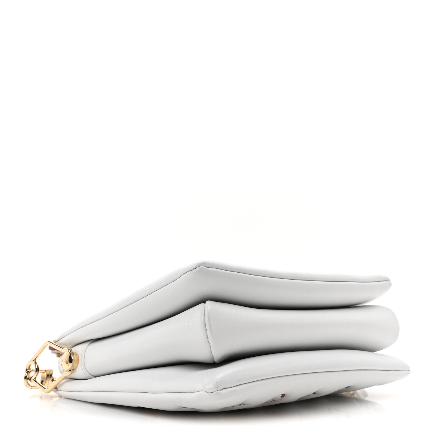 Lambskin Embossed Monogram LV Garden Coussin PM Cream