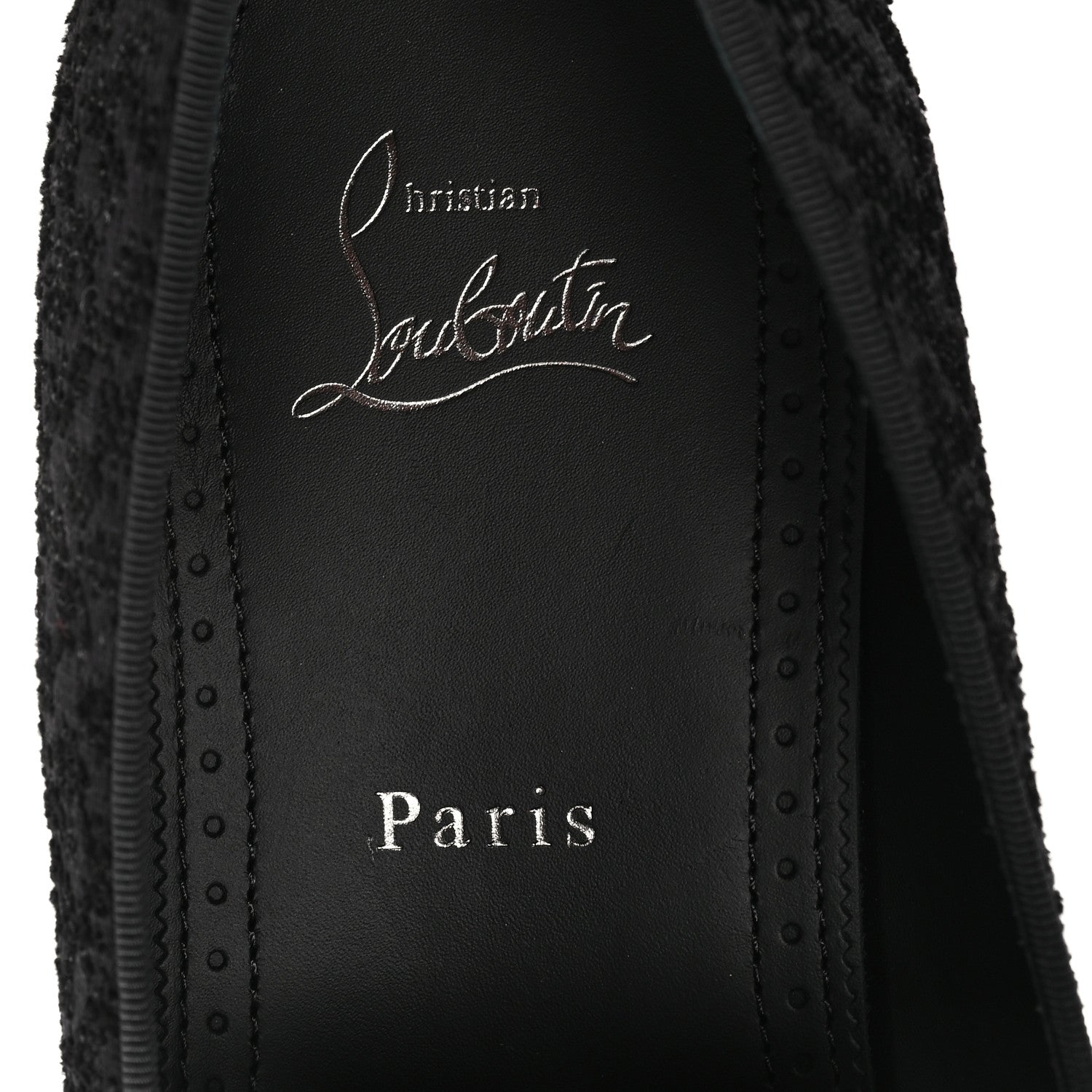 Embroidered Mens Flat Loafer 43 Black