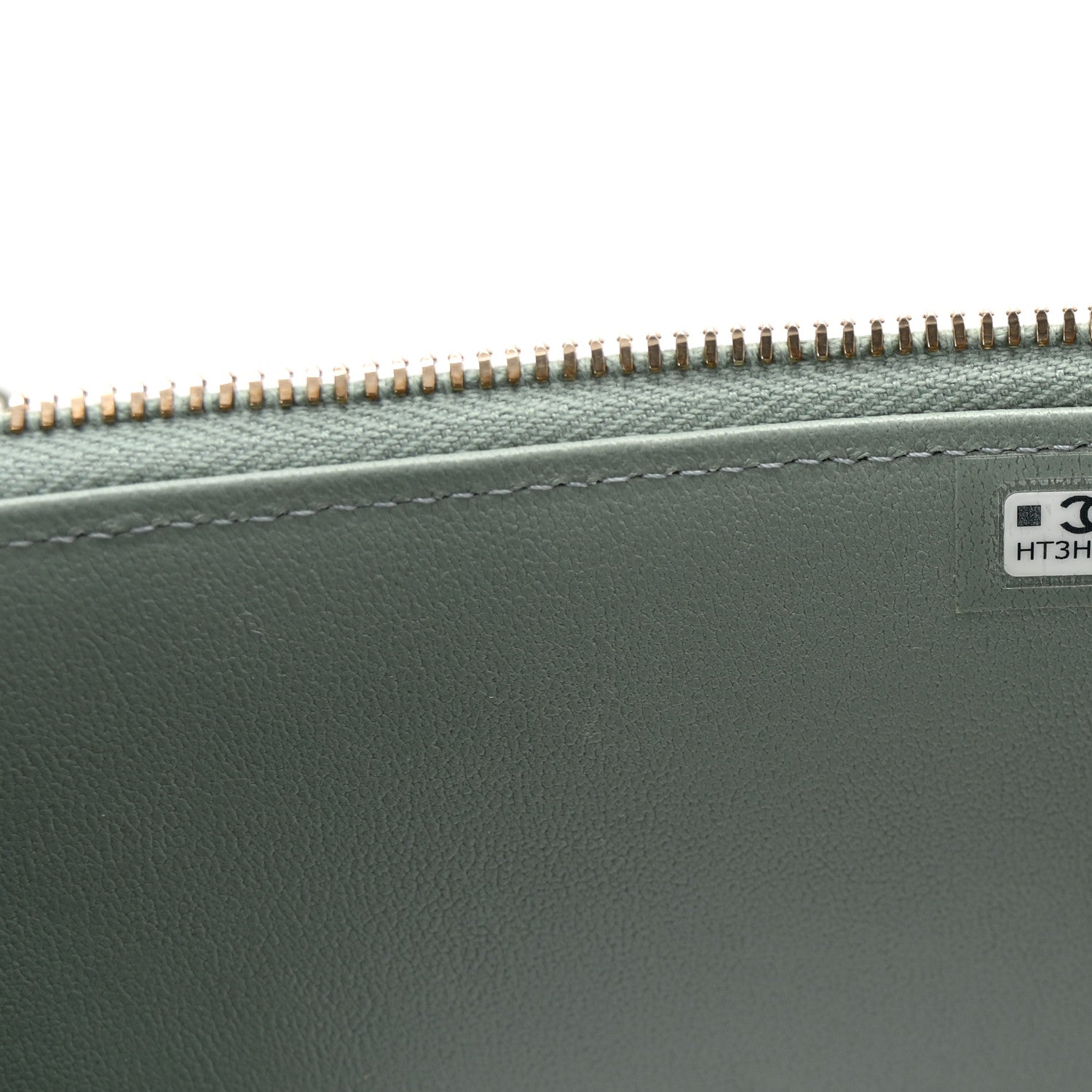 Lambskin Quilted Small Top Handle Vanity Case With Chain Light Blue