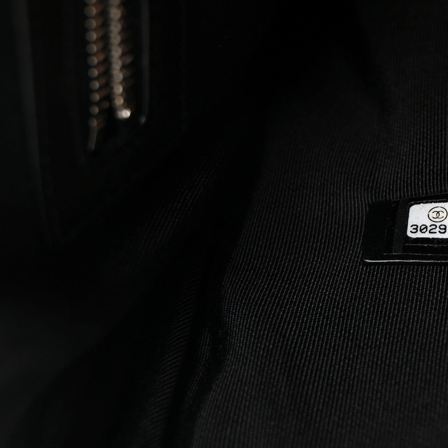 Canvas Sequin Medium Deauville Cosmetic Pouch Black