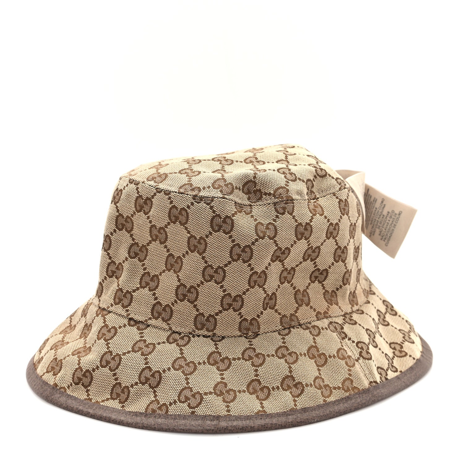 Monogram Plaid Bob Double Back Reversible Bucket Hat L Beige