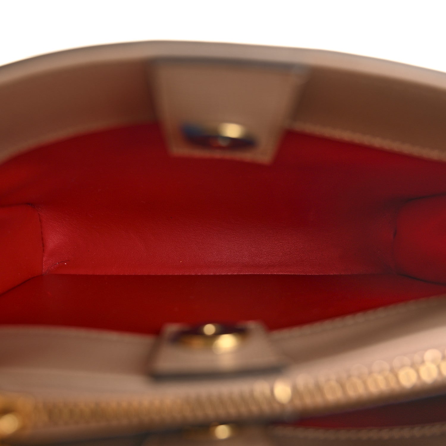 Vitello Small Rockstud Alcove Top-Handle Bag Rose Cannelle