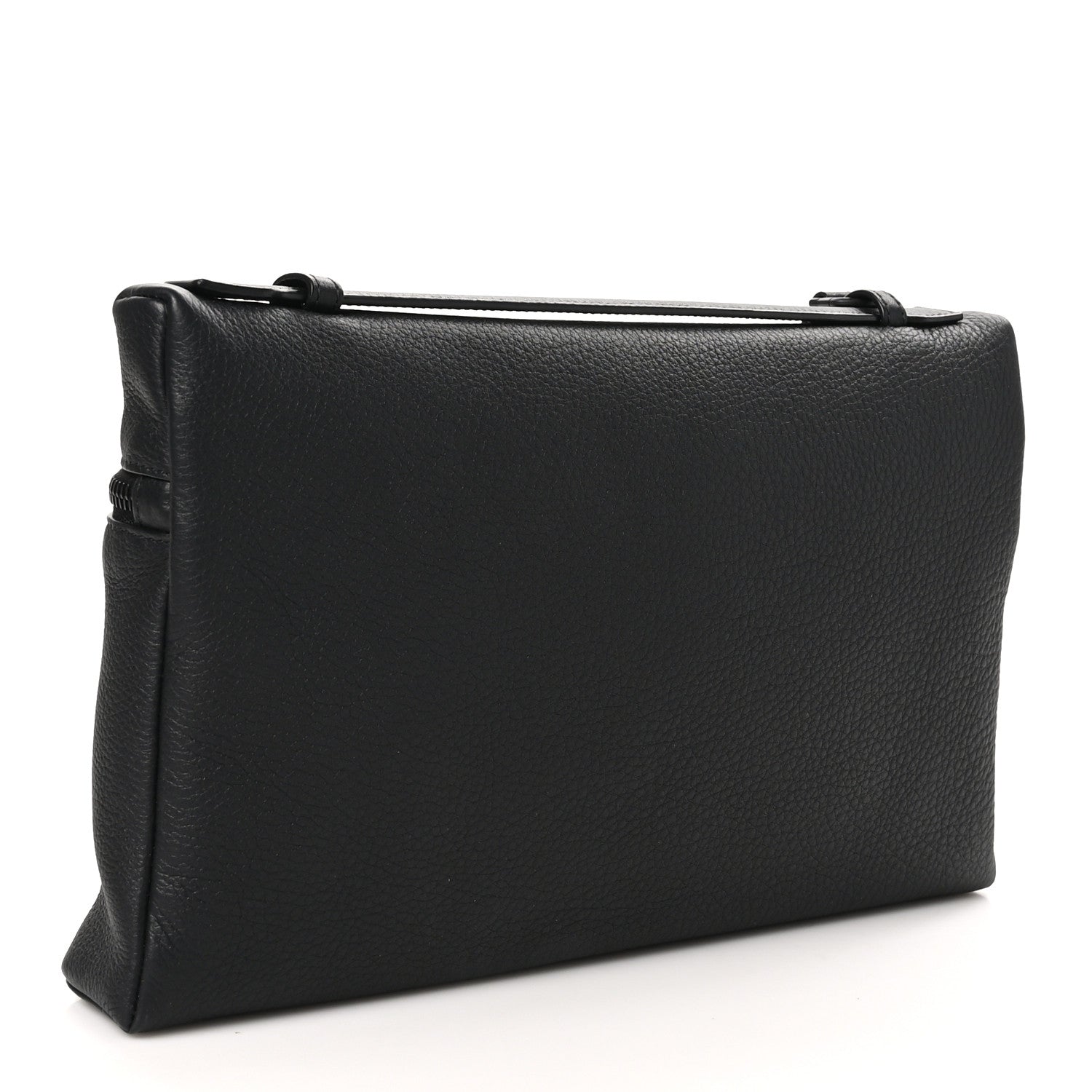 Grained Calfskin Extra Pocket Pouch L29 Black