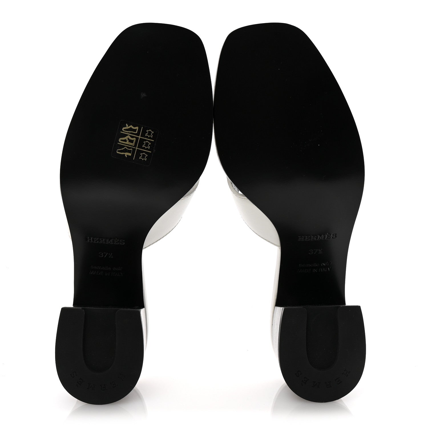 Calfskin Helia 60 Sandals 37.5 White