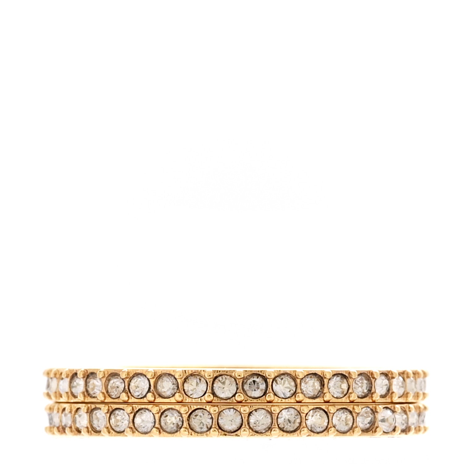 Metal Crystal Dior Code Ring Set 59 8.75 Gold