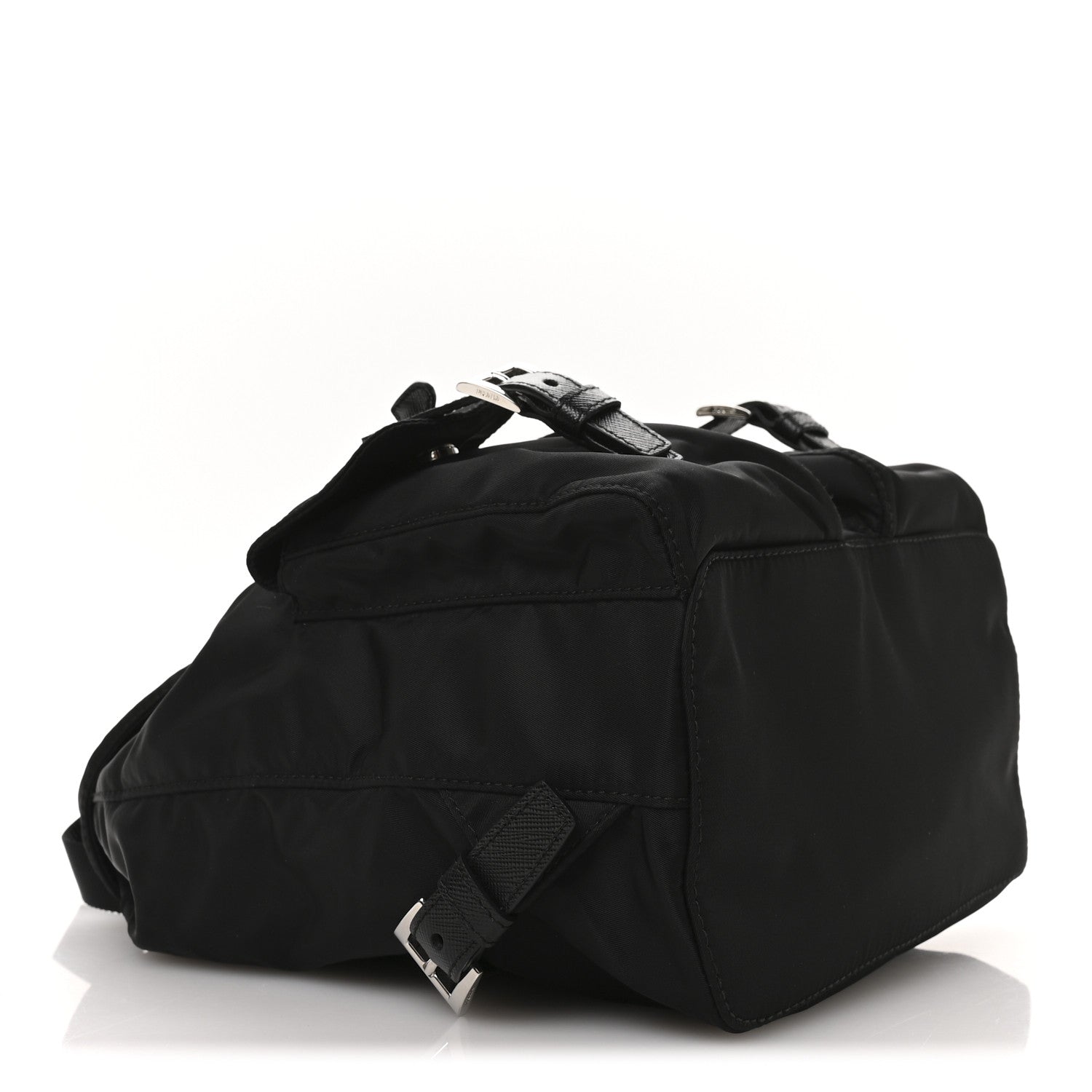 Tessuto Nylon Saffiano Small Backpack Black