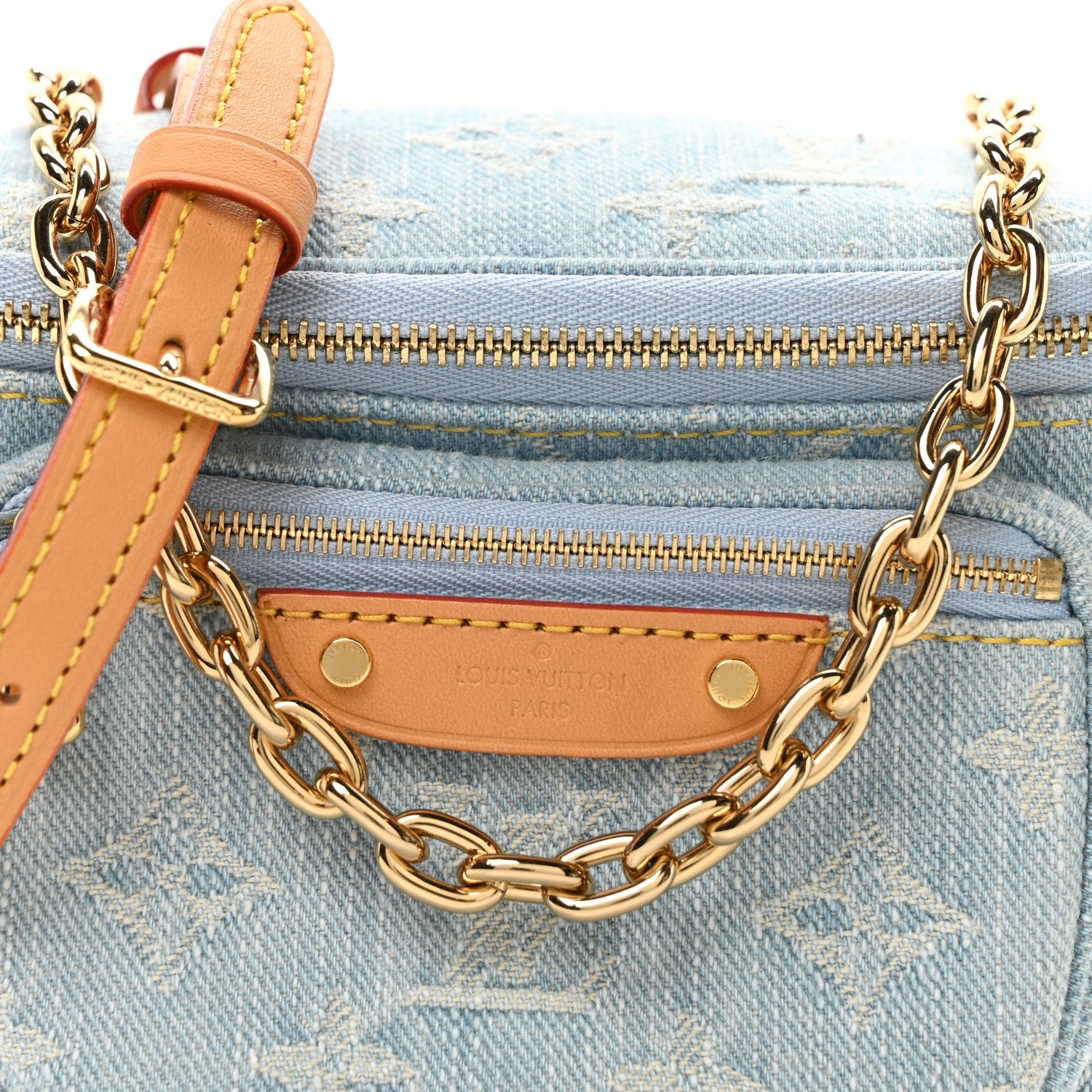 Monogram Denim Mini Bumbag Sky Blue