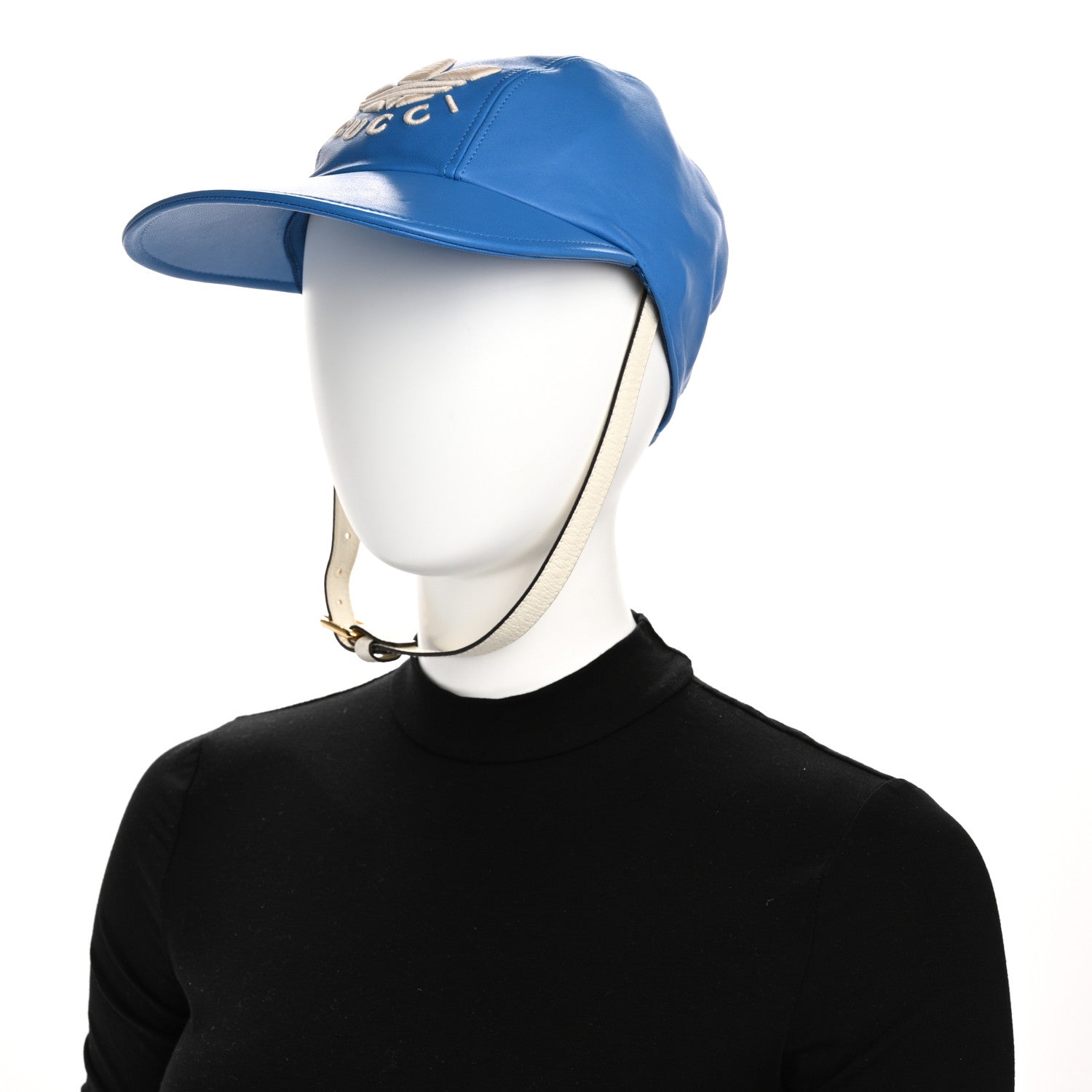 X ADIDAS Lambskin Trefoil Stefanos Baseball Hat XL Blue