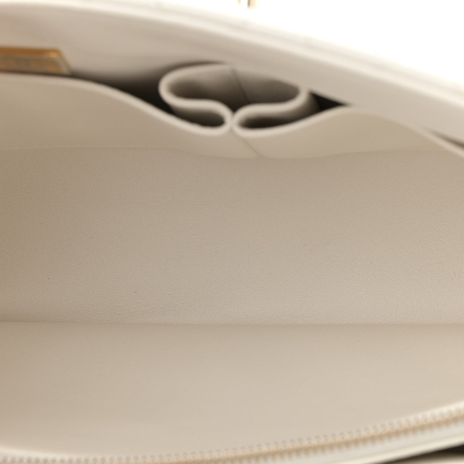 Caviar Quilted Small Coco Handle Flap White