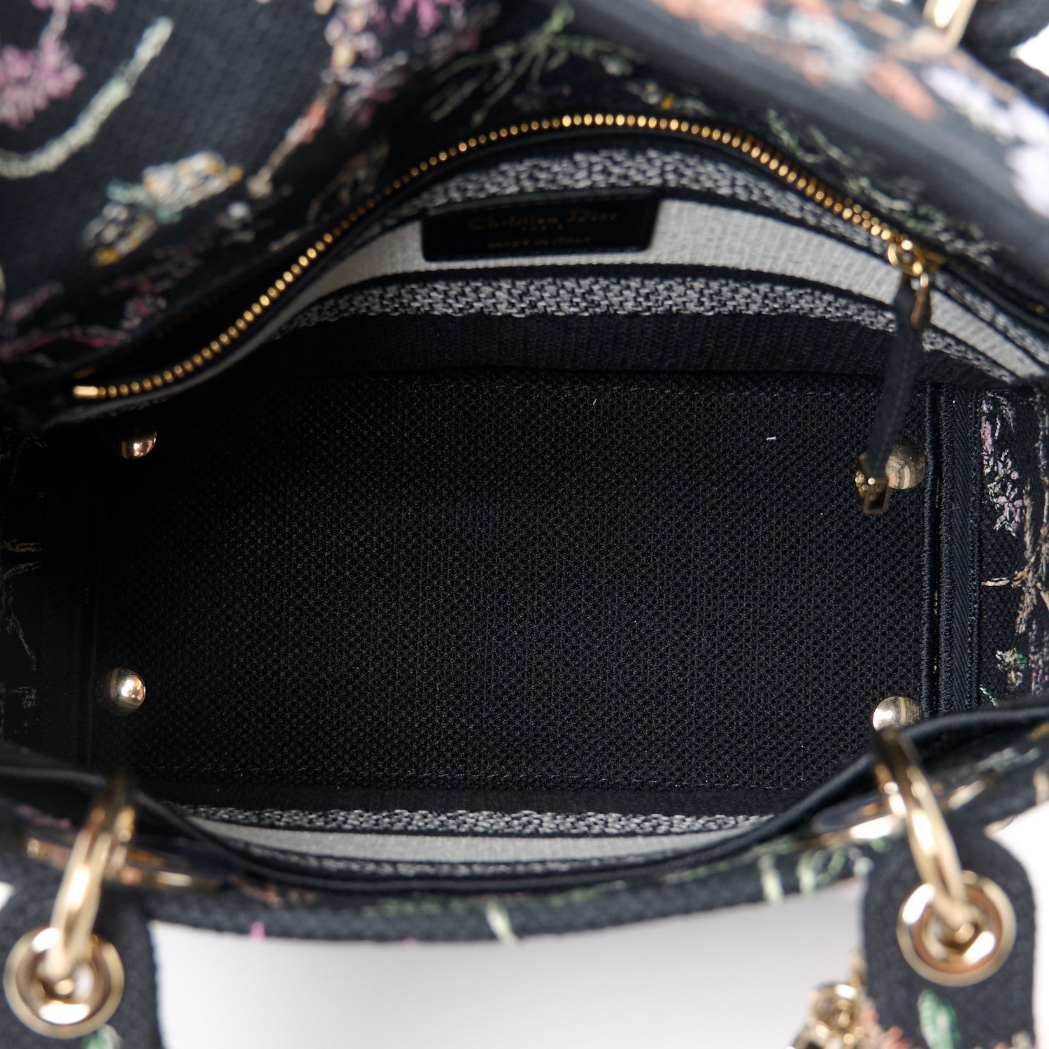 Canvas Embroidered Herbarium Medium Lady D-Lite Black Multicolor