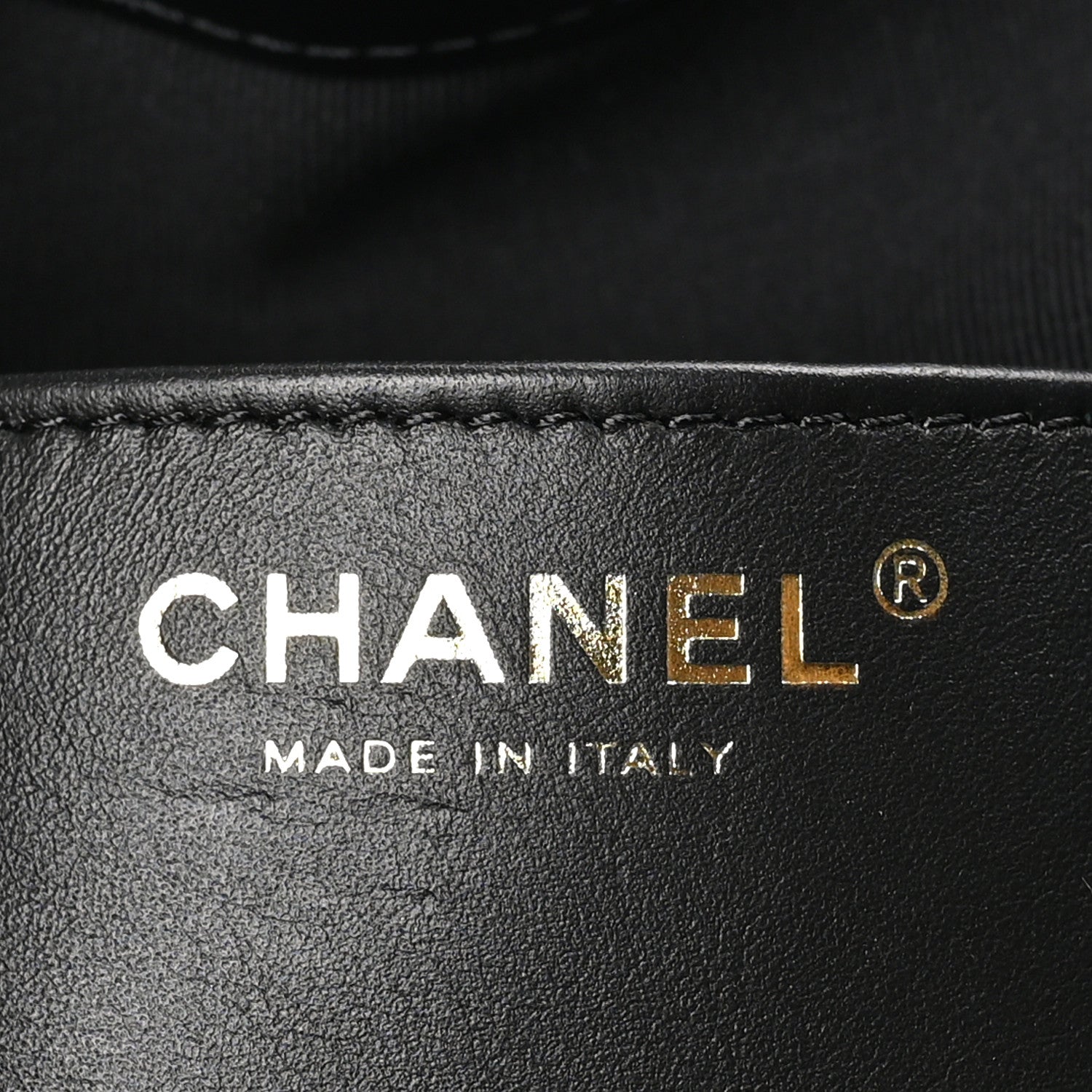 Shiny Calfskin Quilted Small Chanel 25 Handbag Black