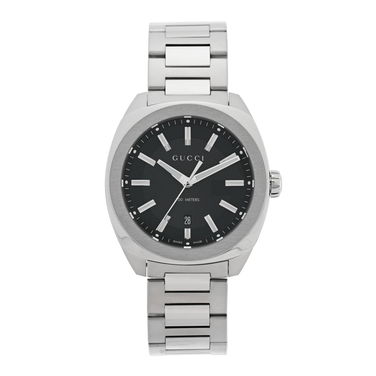 Stainless Steel 40mm GG2570 Quartz Watch Black