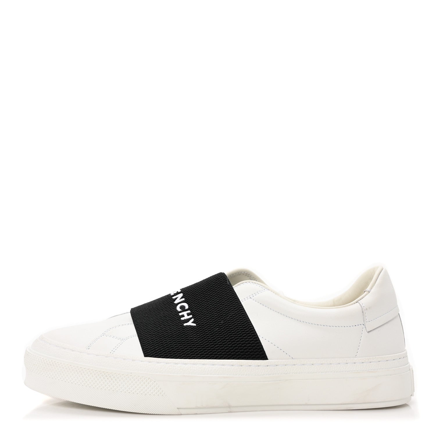Calfskin Band Logo Mens Urban Street Sneakers 42 White Black