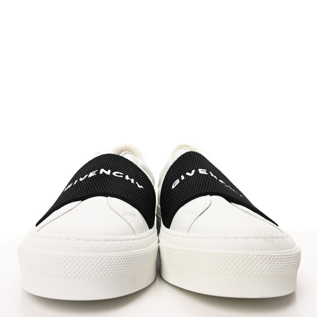 Calfskin Band Logo Mens Urban Street Sneakers 42 White Black