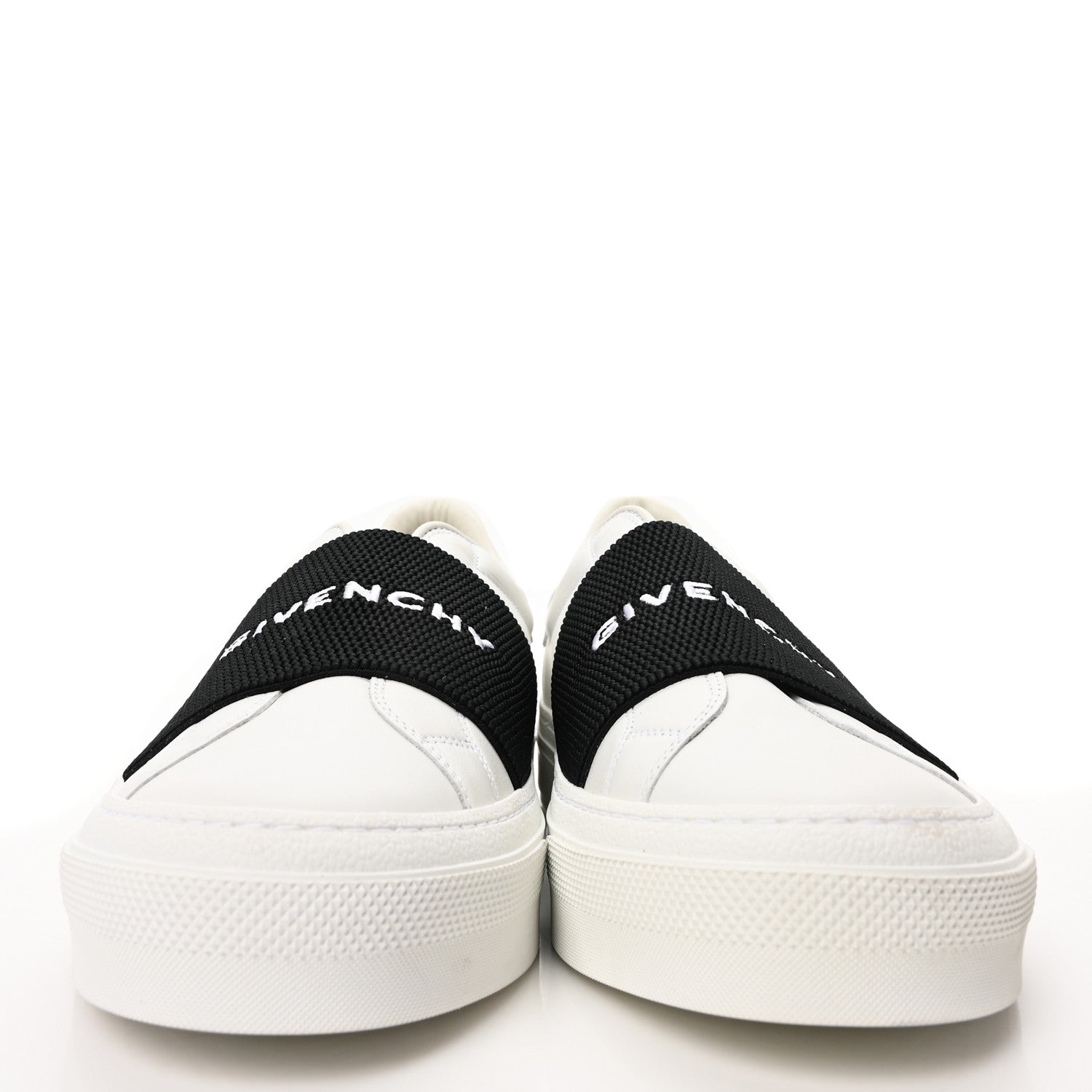 Calfskin Band Logo Mens Urban Street Sneakers 42 White Black