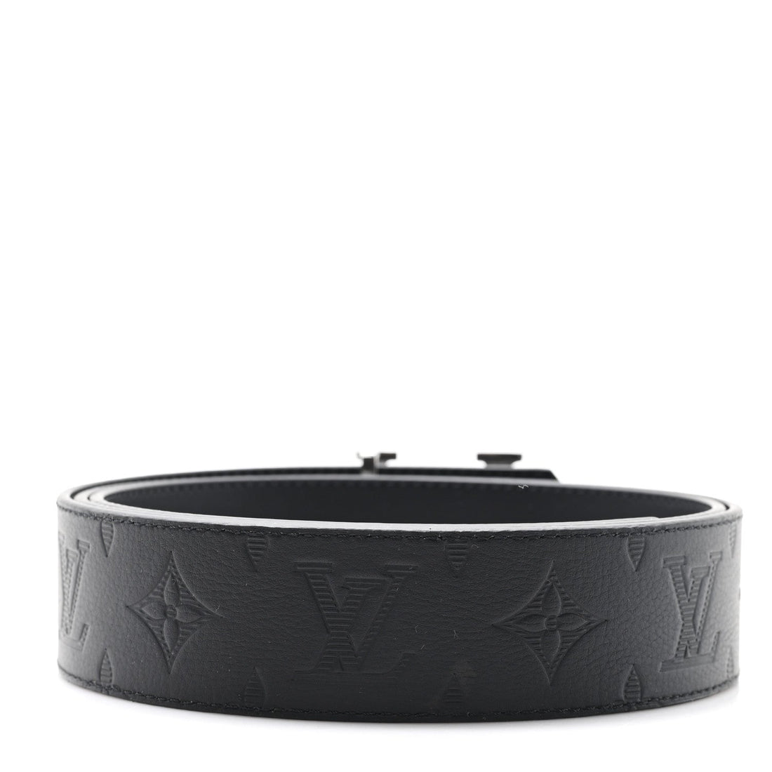 Monogram Shadow 40mm LV Shadow Reversible Belt 110 44 Black