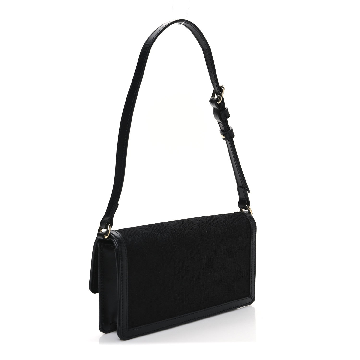 GG Monogram Mini Luce Shoulder Bag Black