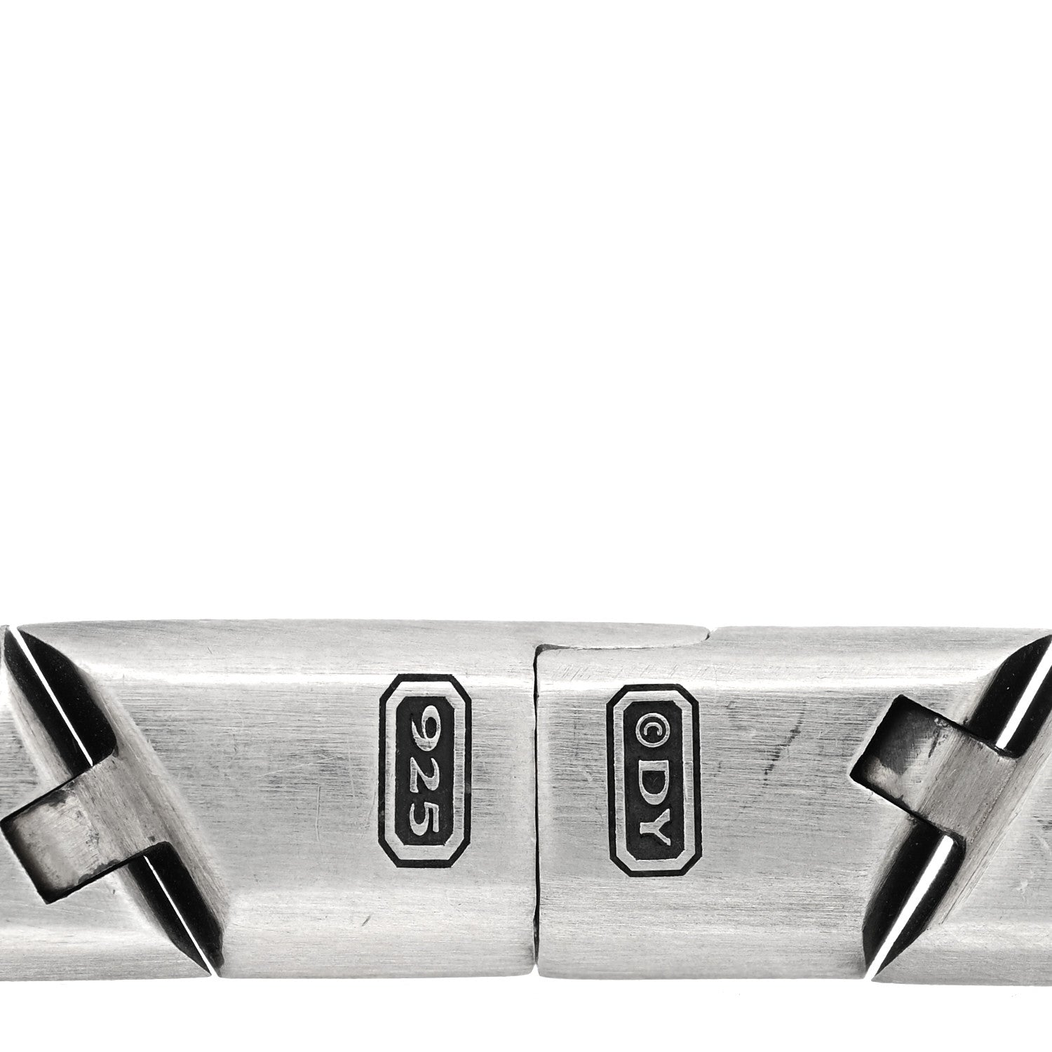 Sterling Silver Black Diamond Link Chain Bracelet