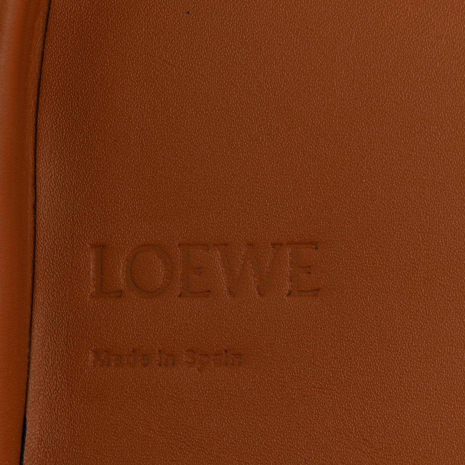 Soft Calfskin Mini Heel Pouch Tan