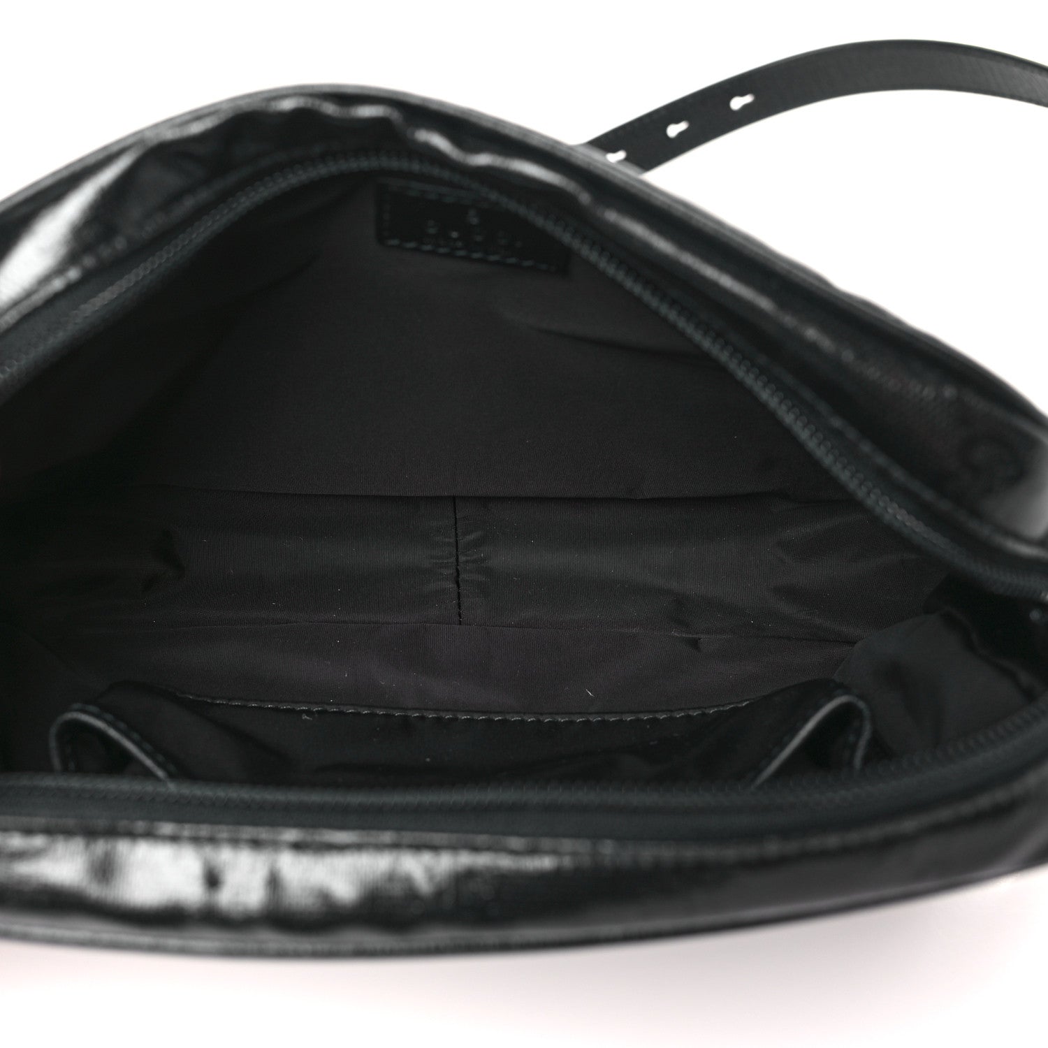 GG Crystal Monogram Mini Shoulder Bag Black