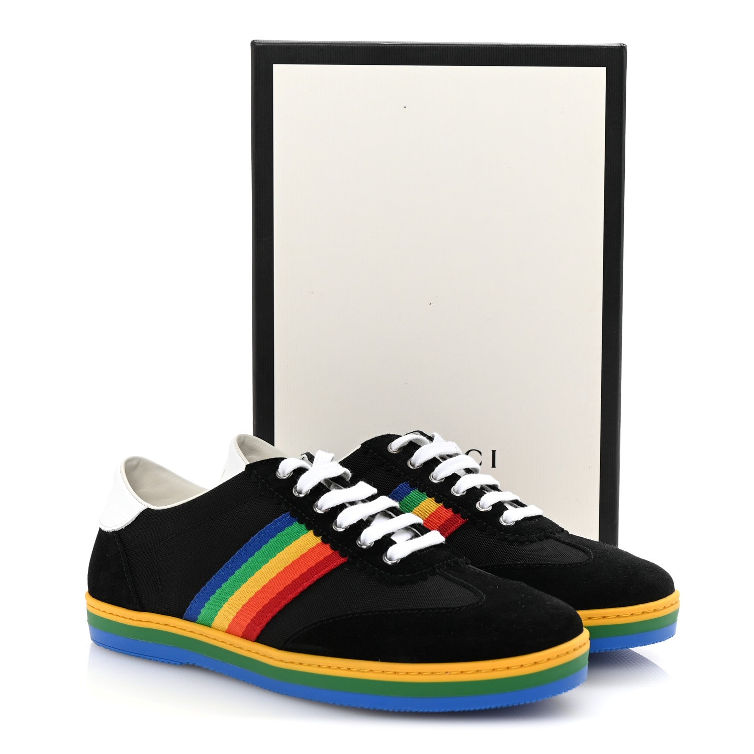 Suede Rainbow Womens G74 Sneakers 35 Black