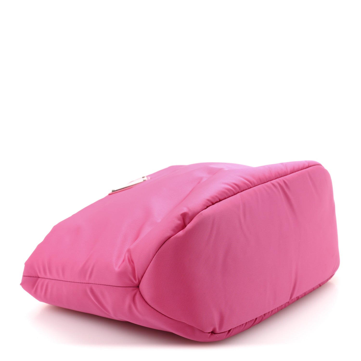 Tessuto Nylon Soft Padded Shopping Tote Fuxia