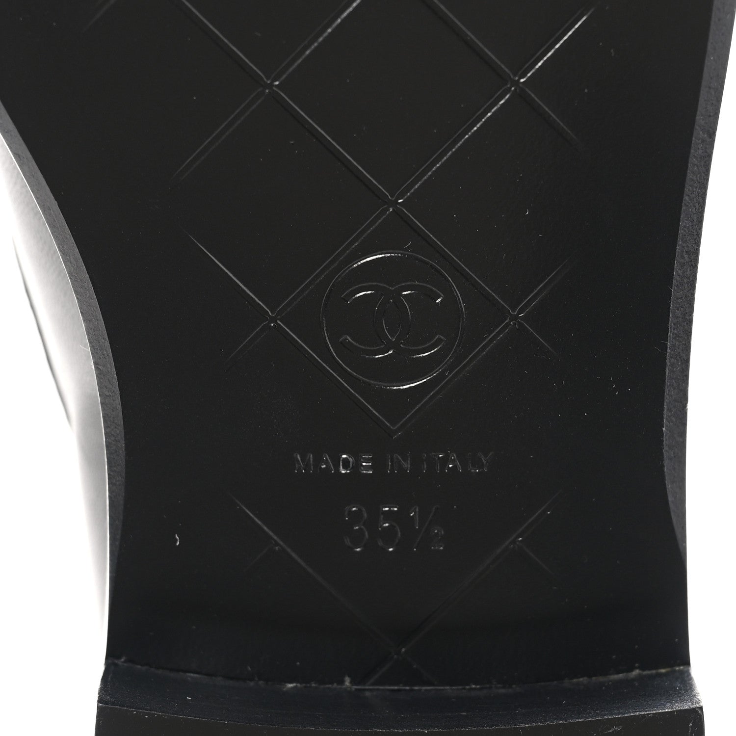 Lambskin Quilted CC Turnlock Loafers 35.5 Black