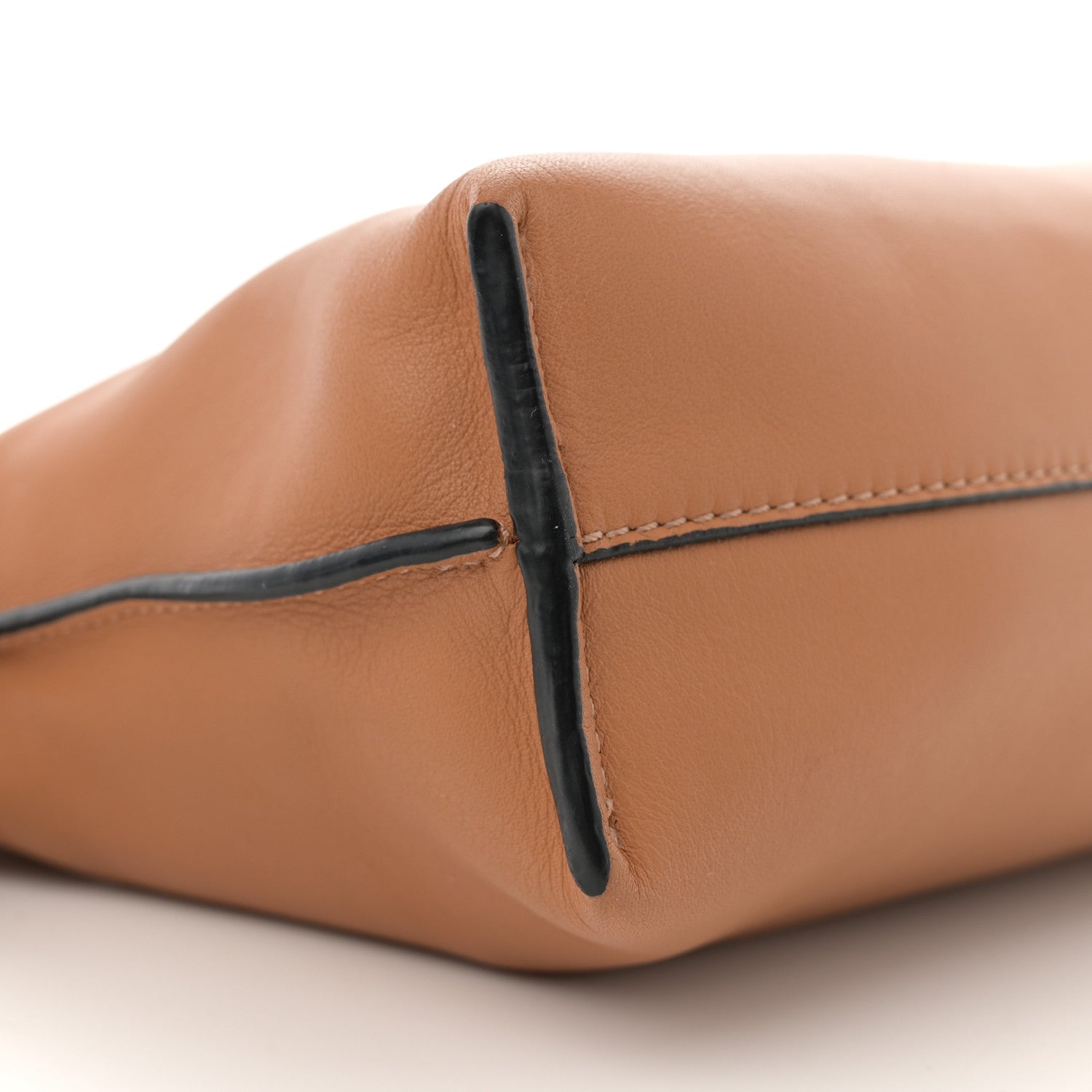 Calfskin Mini Flamenco Knot Clutch Warm Desert