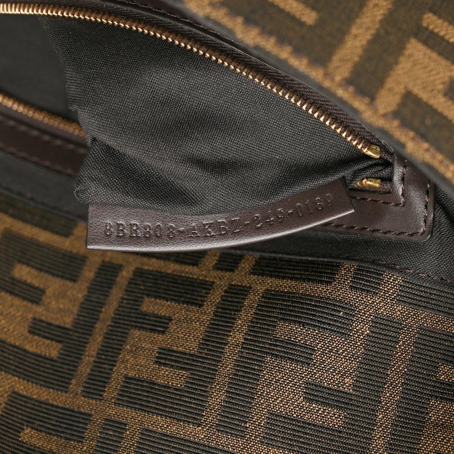 Fabric Jacquard FF 1974 Multipocket Baguette Tobacco Moro