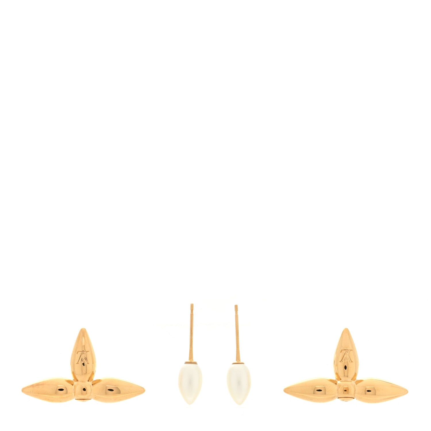 Pearl Louisette By Night Earrings Gold