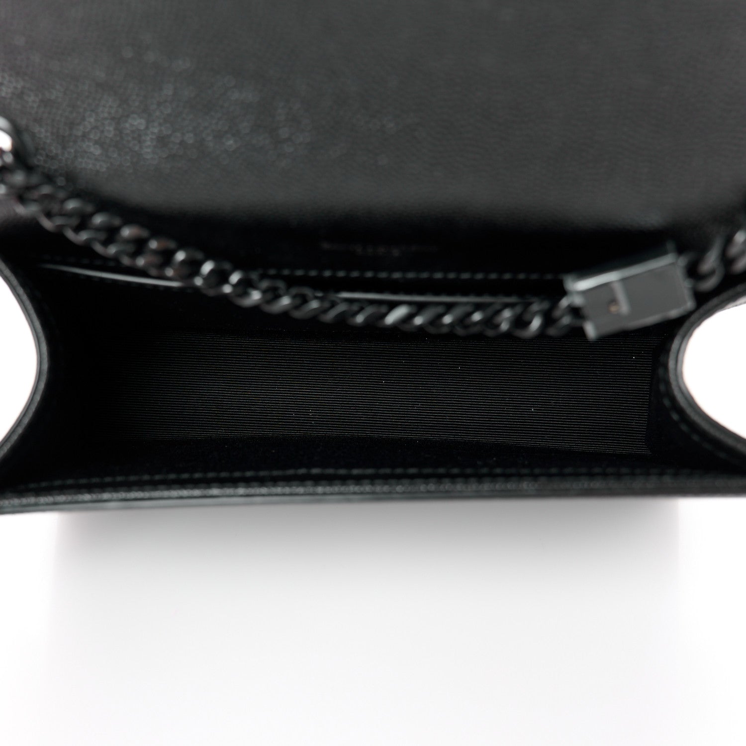 Grain De Poudre Small Monogram Monochrome Kate Satchel Black