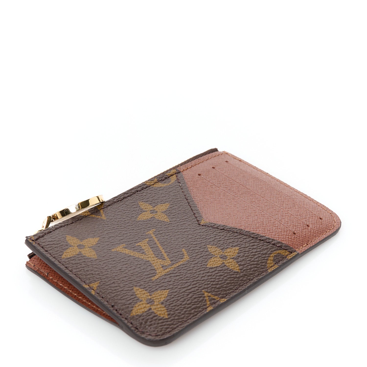 Monogram Zipped Romy Card Holder