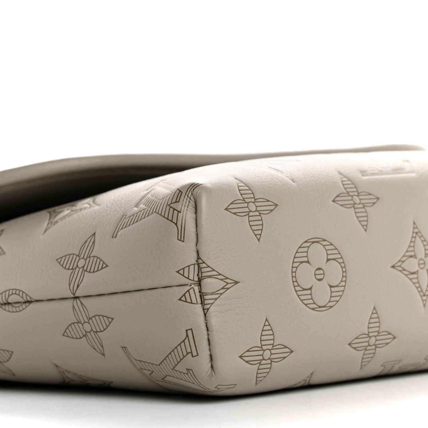 Calfskin Monogram Shadow Pulse Wearable Wallet Sand