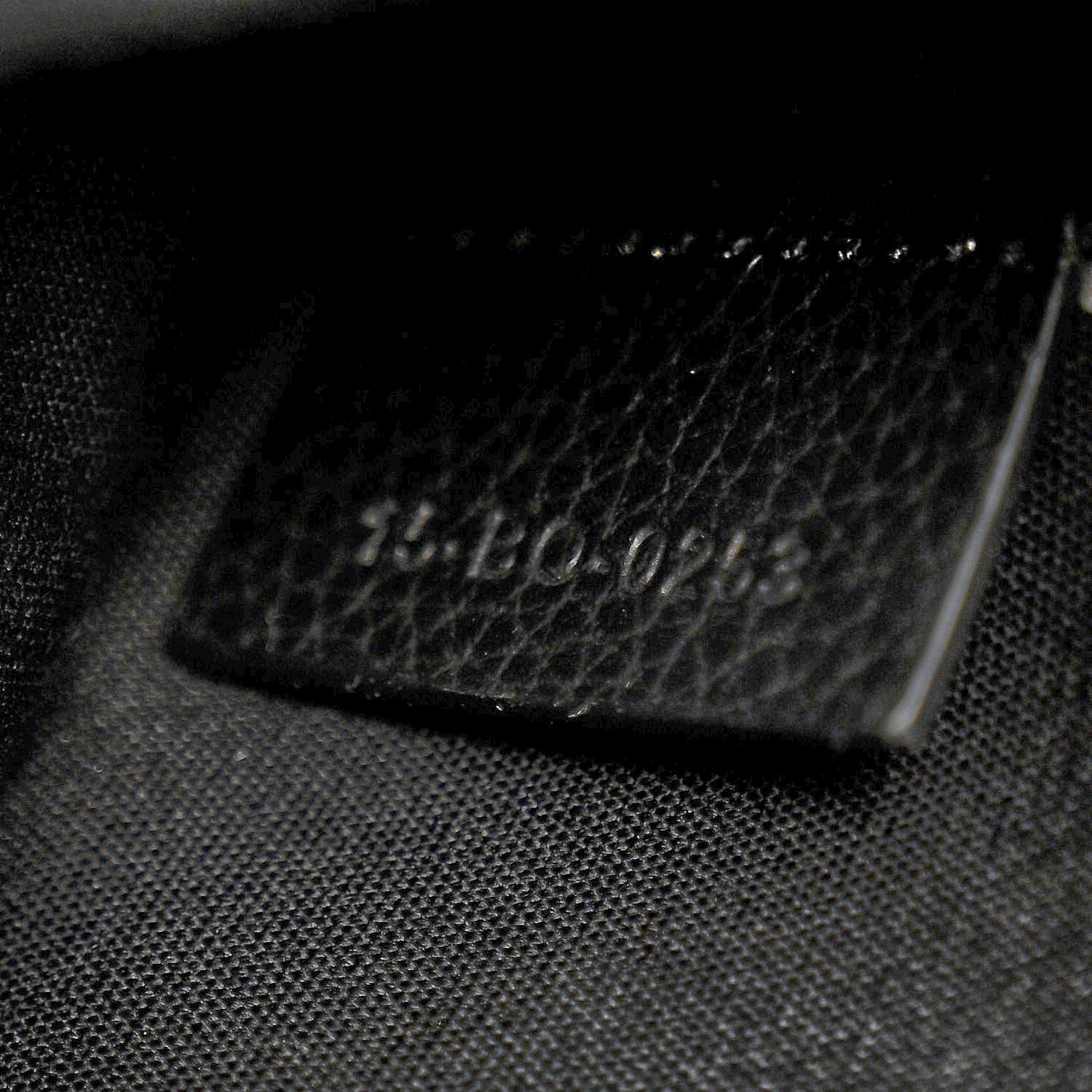 Oblique Jacquard Grained Calfskin Lingot Manity Toiletry Case Black