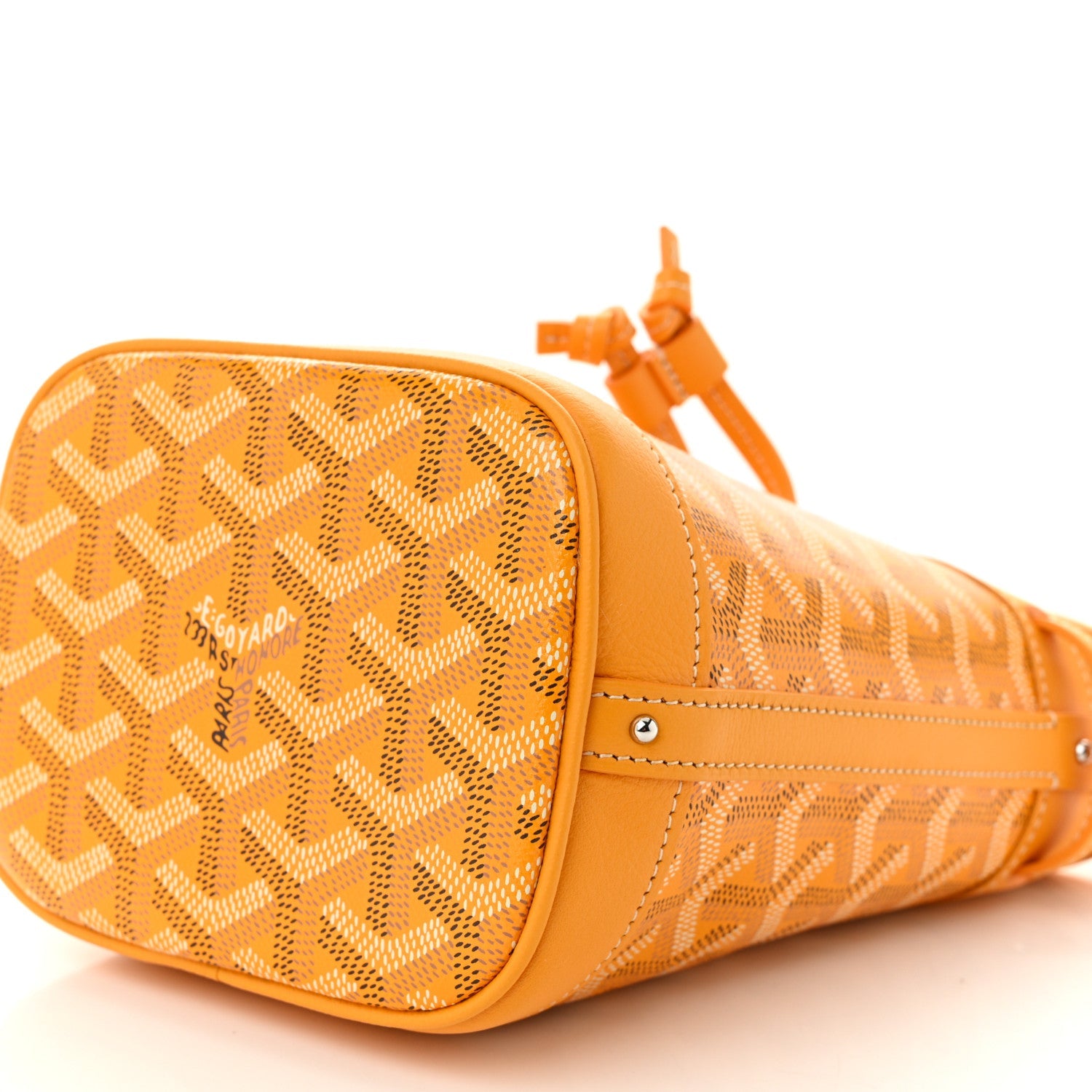 Goyardine Petit Flot Mini Bucket Bag Yellow