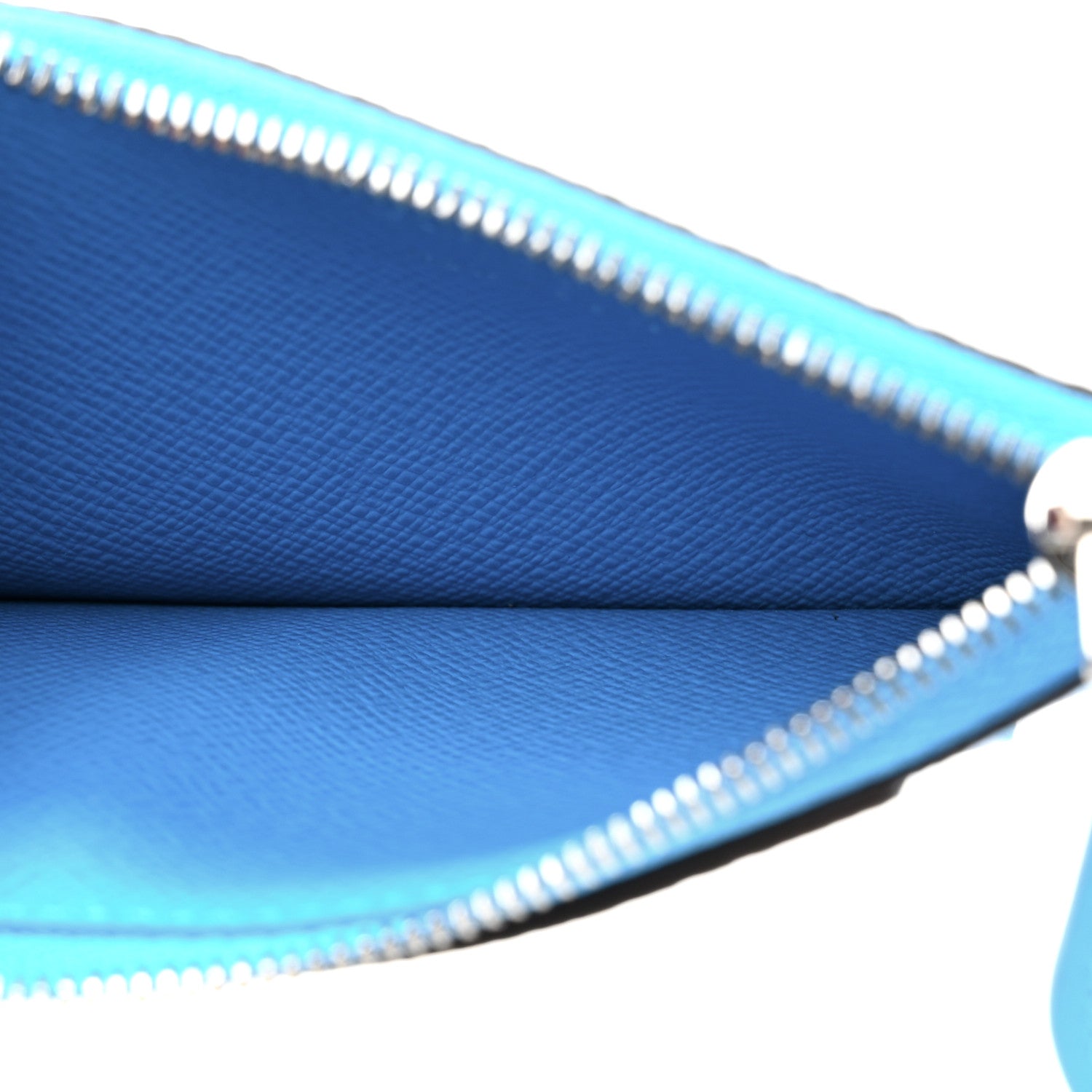 Monogram Zipped Romy Card Holder Gaston Blue