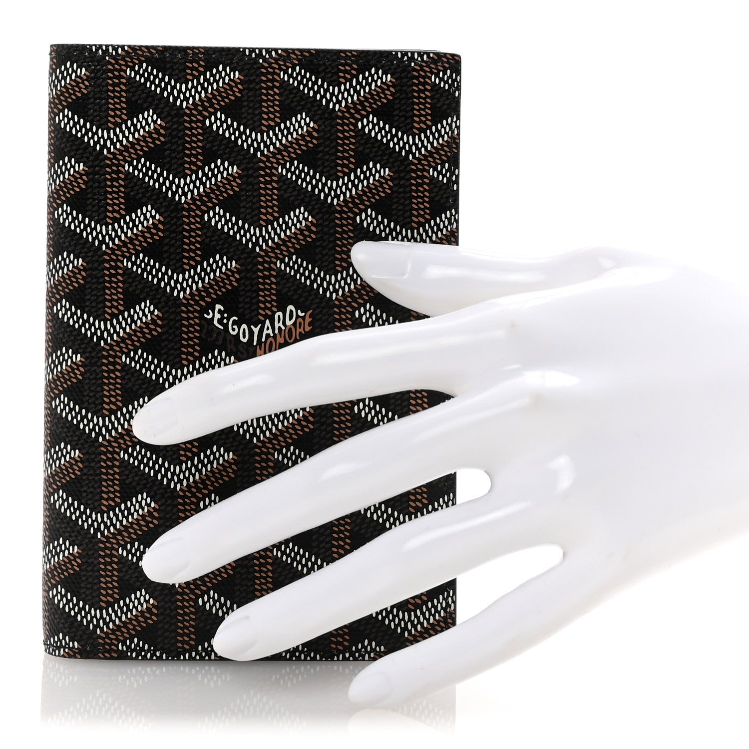 Goyardine Passport Wallet Black